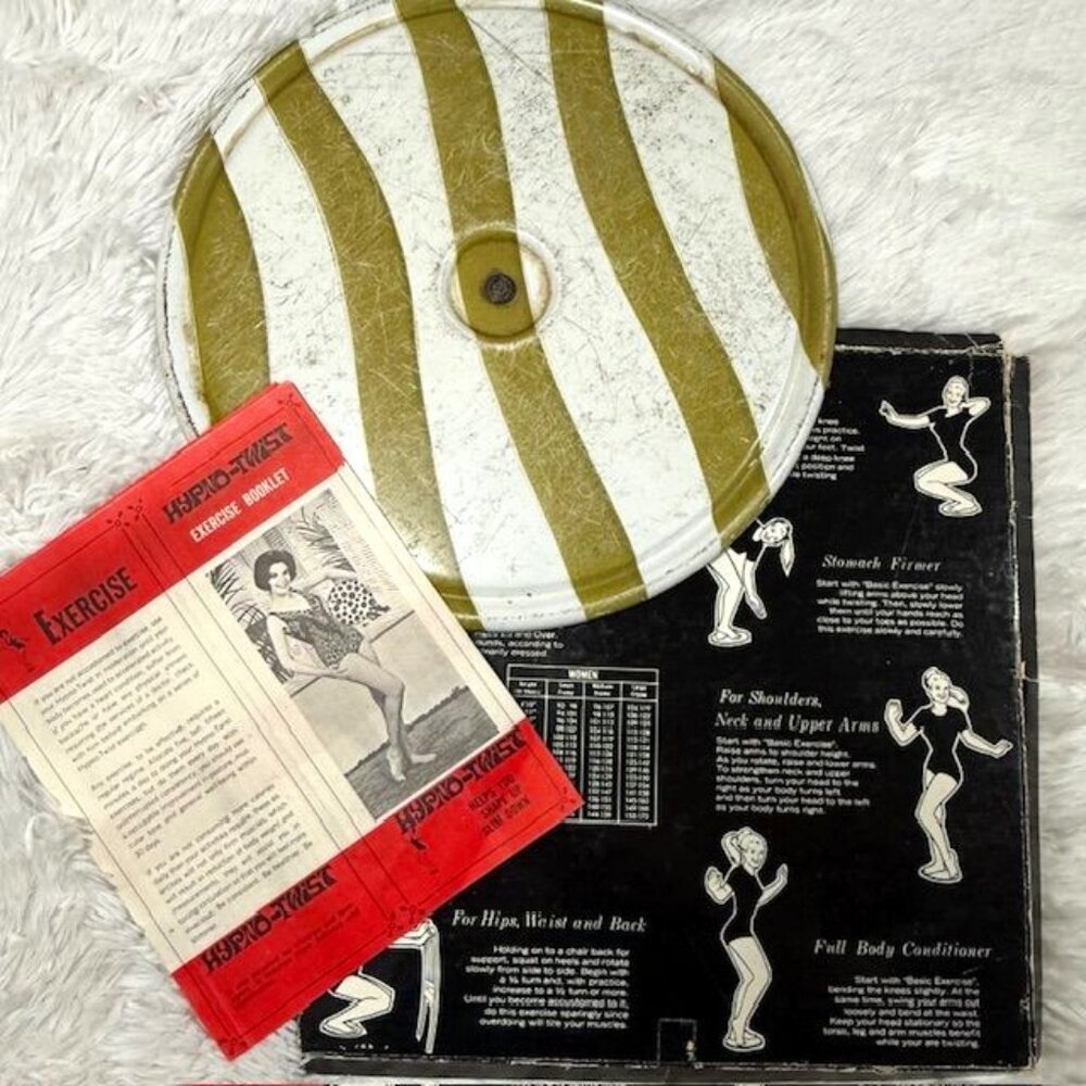 Vintage HYPNO-TWIST Hemco Equipment Mfg. Co. Spin Twist Exercise Disc